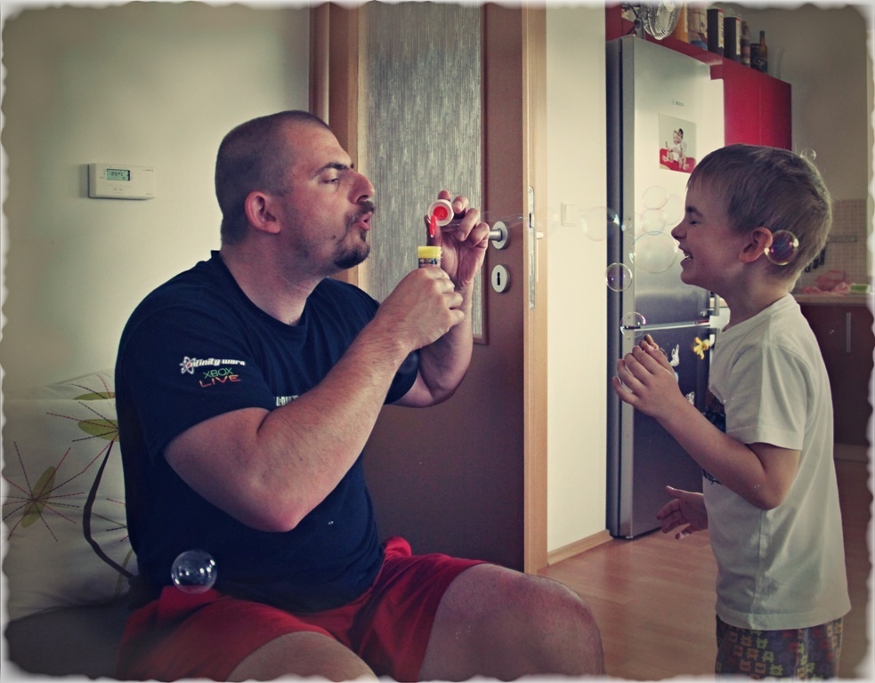 A dostal jsem i bublinky.